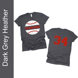 Baseball mom shirt, Game Day Shirt, Personalized baseball gift, Custom Baseball Shirt with name and number