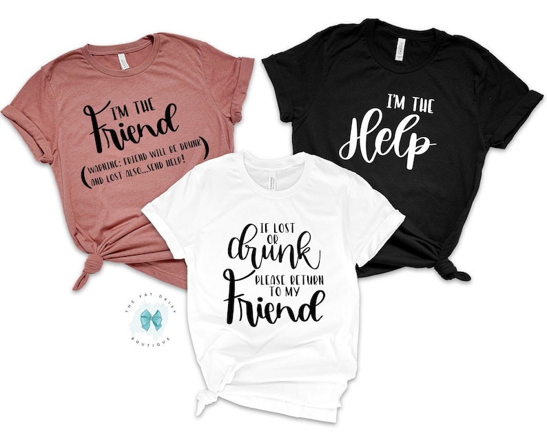 funny best friend shirts for 3