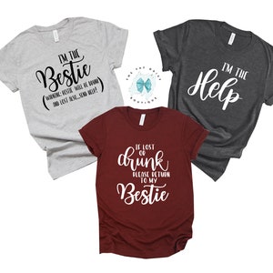 Best Friend Shirt, Funny Drinking shirts, Drinking Matching Shirts, Bestie Shirts, If Lost or Drunk Please Return to Friend