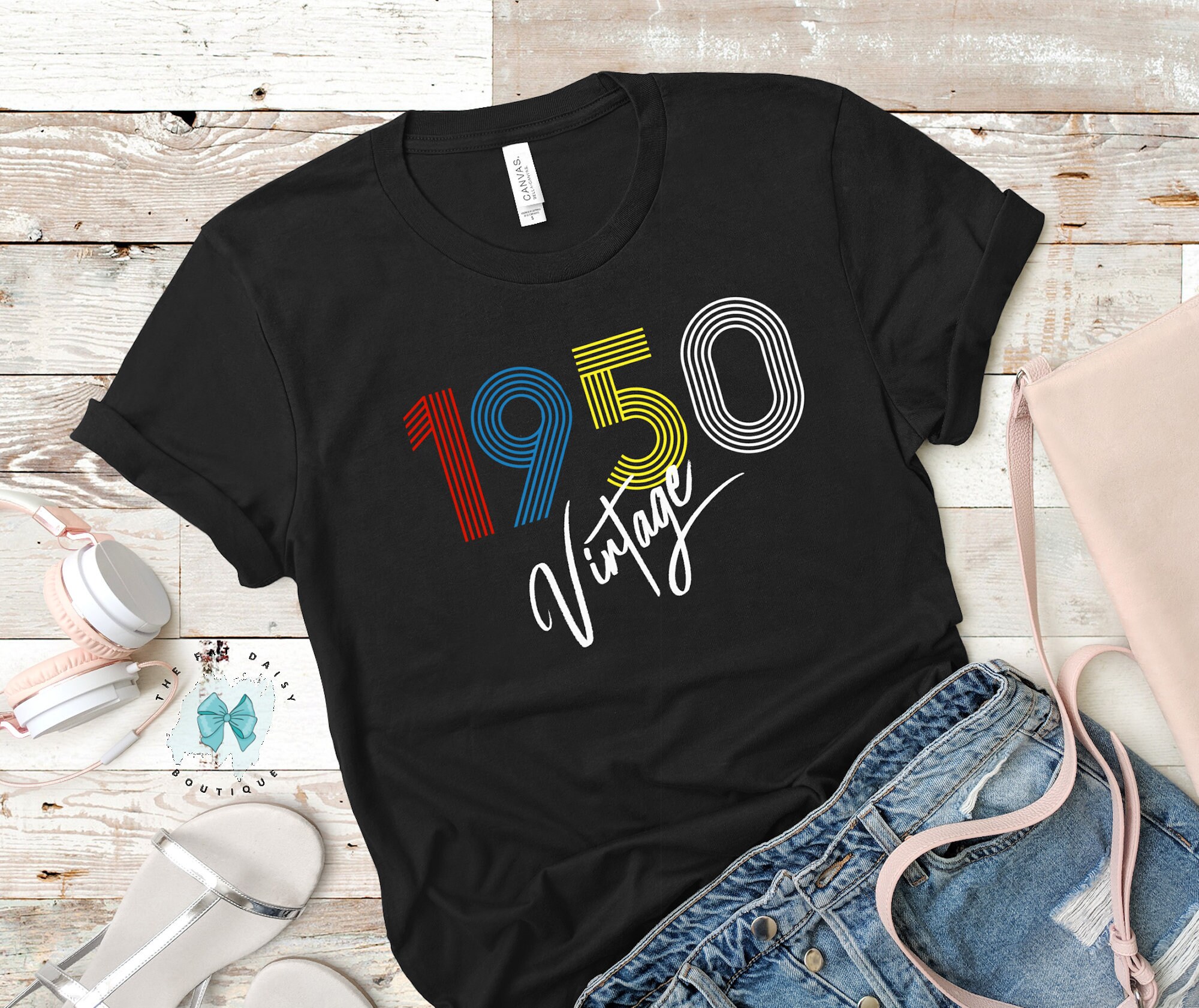 Vintage 1950 71st Birthday TShirt 1950 tshirt Birthday Etsy