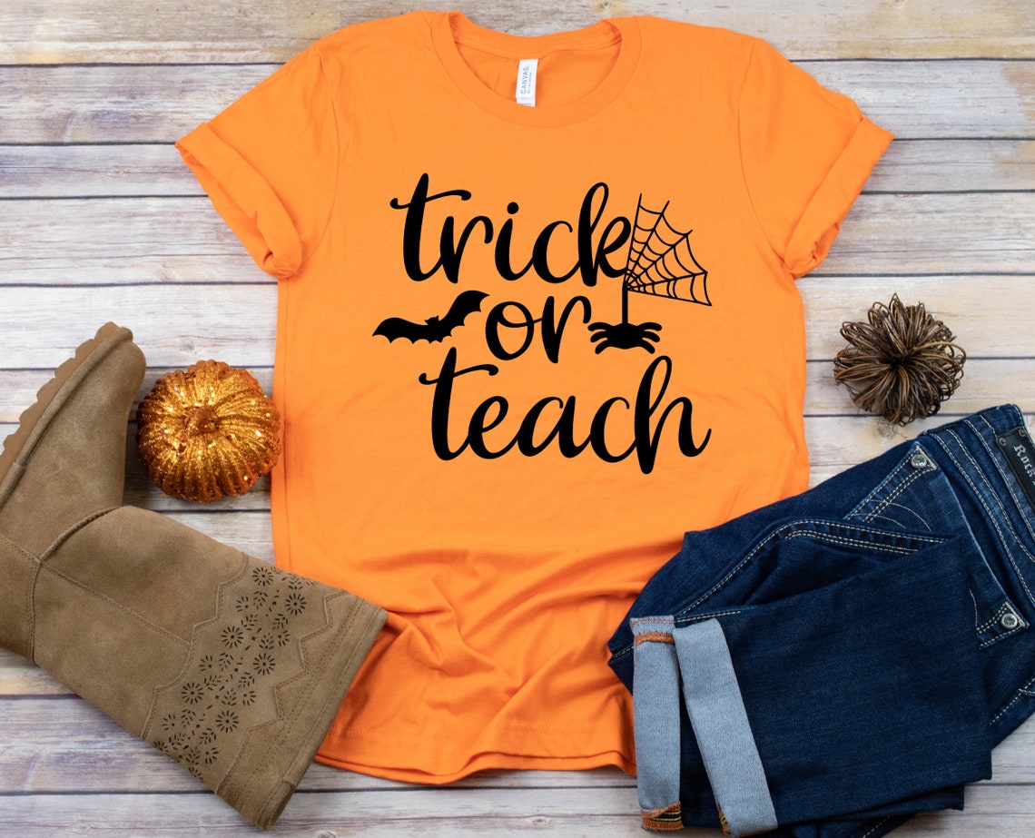 Halloween Shirt for Teachers Halloween Teacher Shirts - Etsy