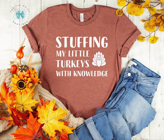 Stuffed With Knowledge Turkey Books Lover Thanksgiving Gift T-Shirt Stuffed With Knowledge Turkey Books Lover Thanksgiving Gift T-Shirt