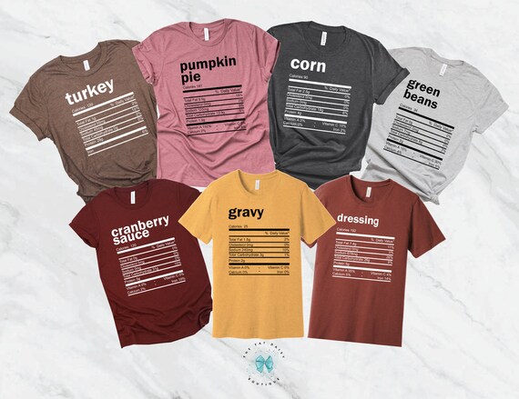 Funny Thanksgiving Cranberry Sauce Nutritional Facts Family T-Shirt Funny Thanksgiving Cranberry Sauce Nutritional Facts Family T-Shirt