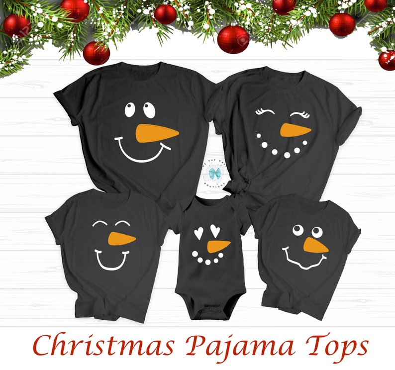 Christmas Pajama Tops Family Matching Christmas Shirts Family Pajama Tops Christmas Coordinating Matching Holiday Gift Shirts 1VCH278 