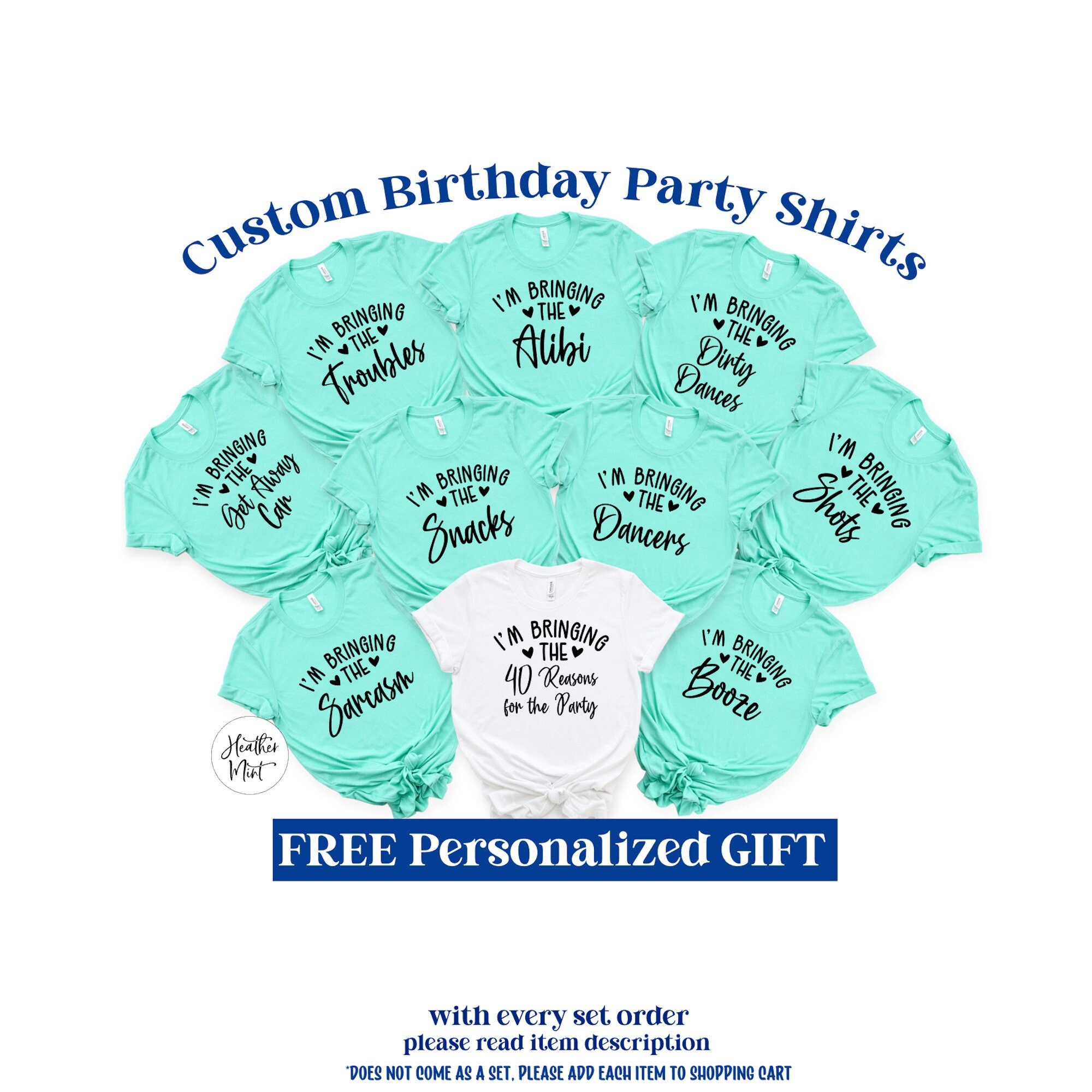 Funny 40th Birthday Party Group Shirts 40th Birthday Gift for - Etsy
