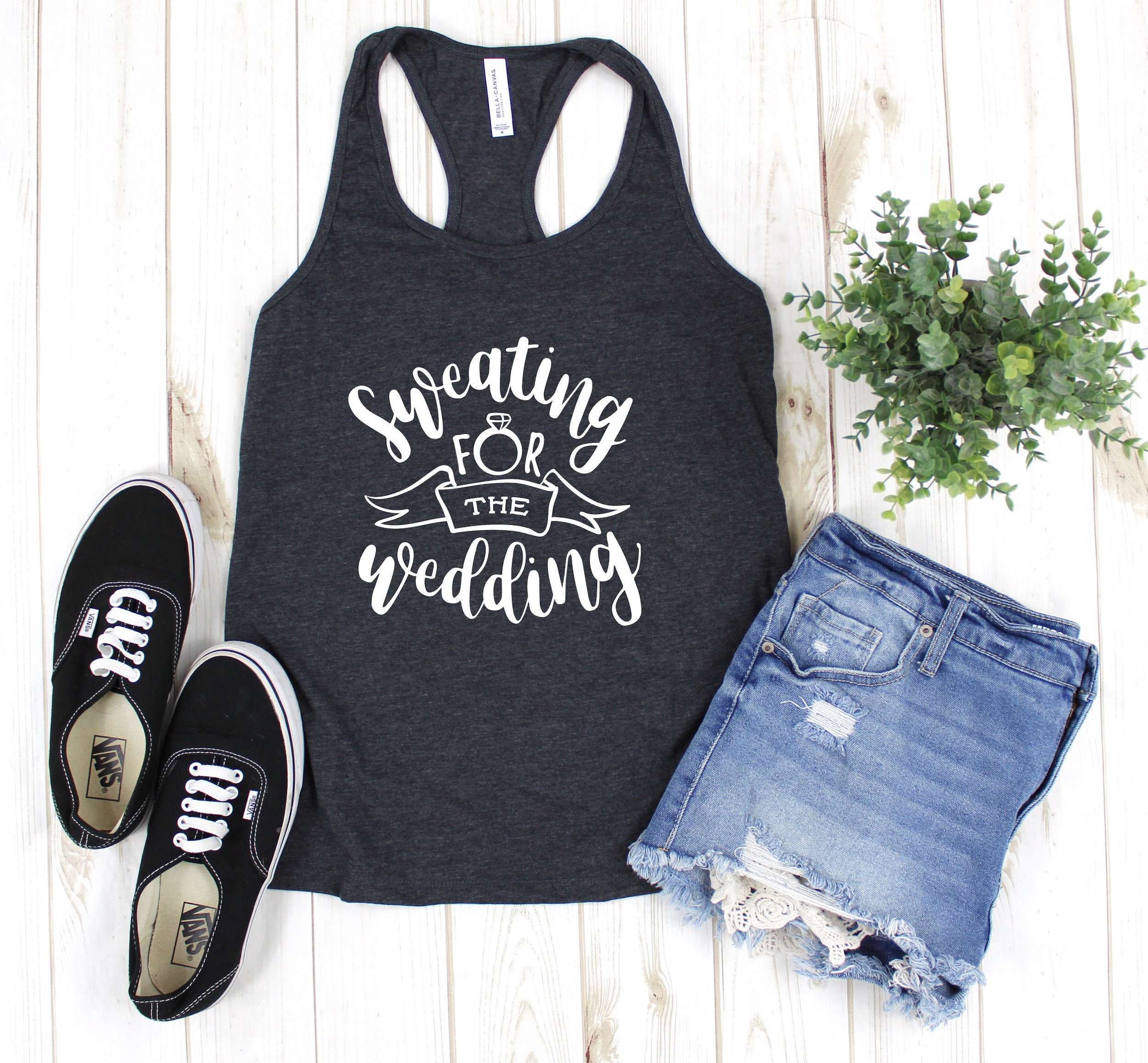Sweating for the Wedding Tank Top Women's Gym Workout - Etsy