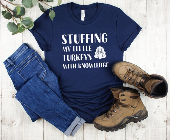 Stuffed With Knowledge Turkey Books Lover Thanksgiving Gift T-Shirt Stuffed With Knowledge Turkey Books Lover Thanksgiving Gift T-Shirt