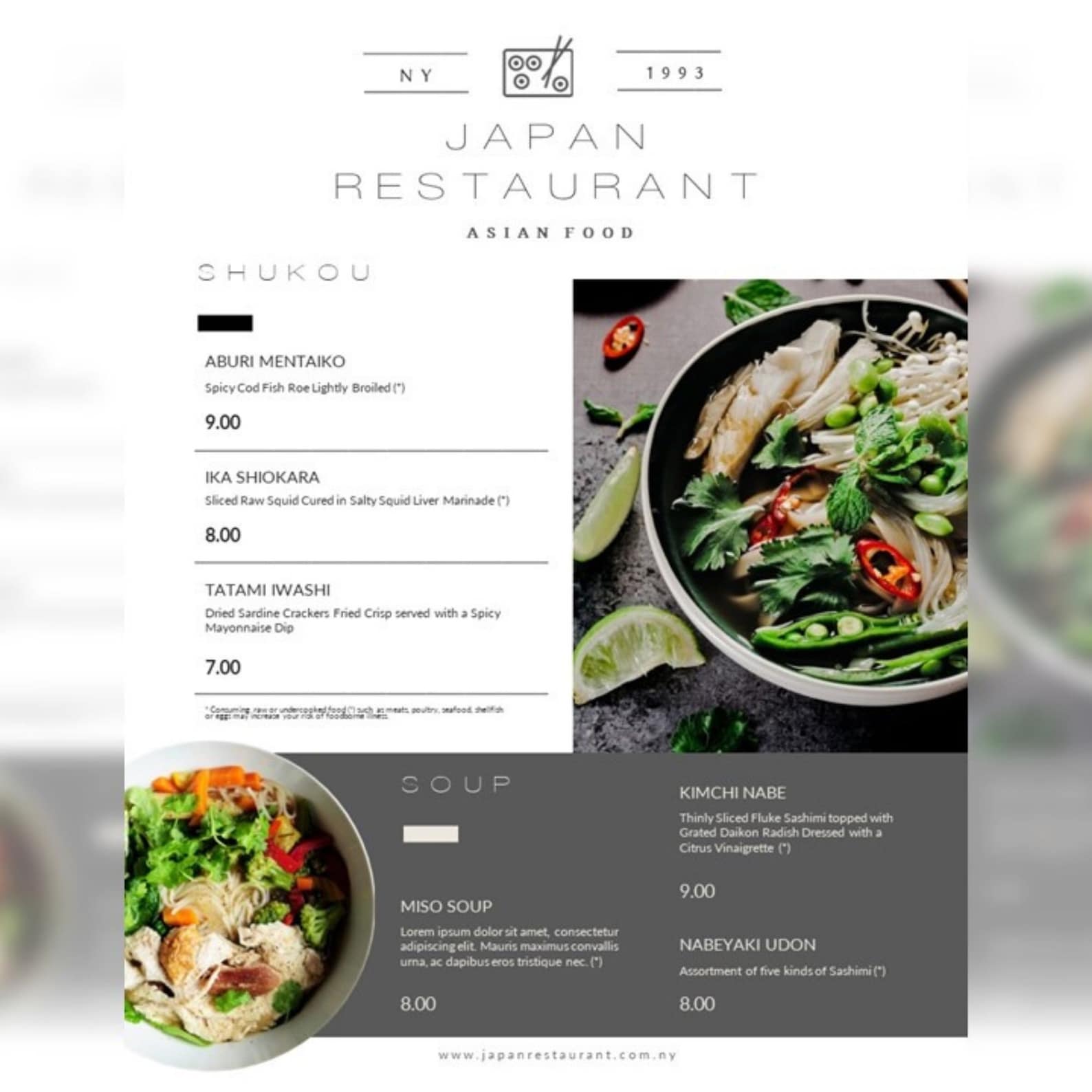 Restaurant Menu Powerpoint Template