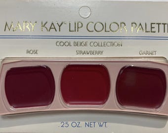 Paleta de colores de labios Mary Kay Vintage Colección Cool Beige, rosa, fresa, granate, 0488
