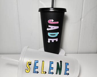 Personalized Kids Tumbler, Insulated Cup, Custom Name Water Bottle