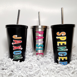 Custom Kids Tumbler, Kids Insulated Tumbler, Personalized Kids Cup, Kids Birthday Gift, Kids Water Bottle