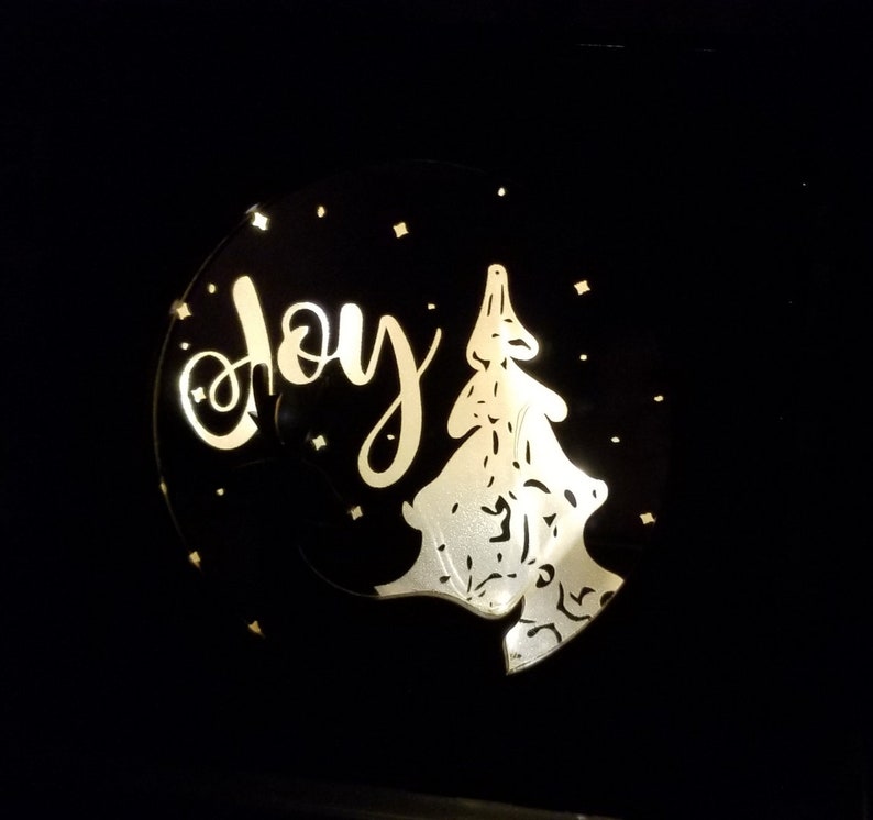 Christmas Light Box Laser cut files svg Etsy