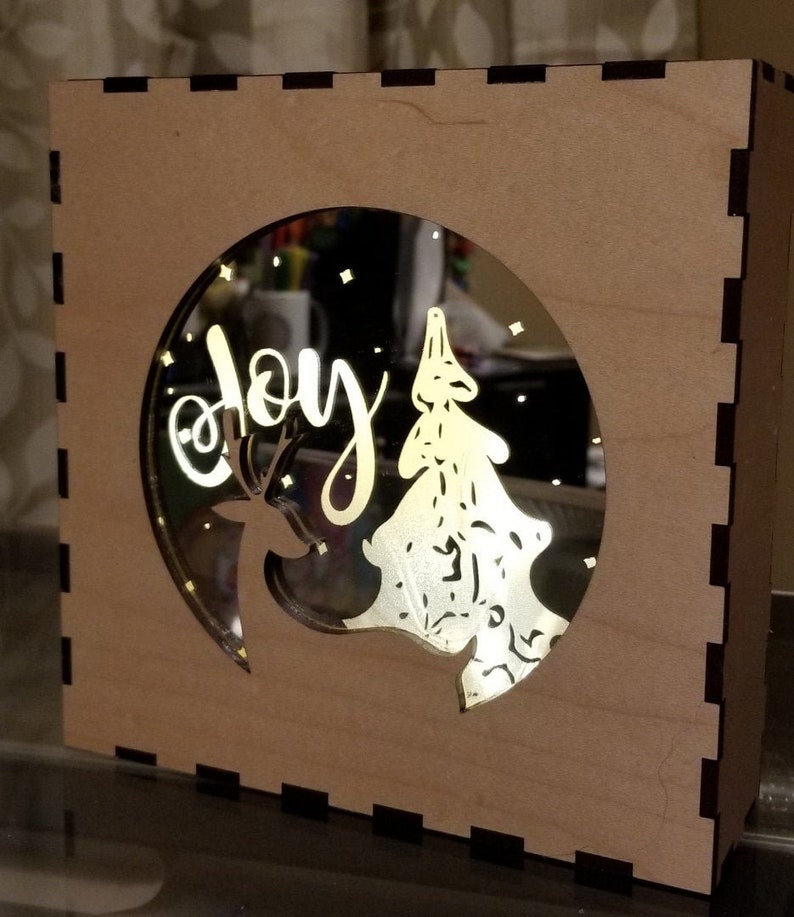Download Christmas Light Box Laser cut files svg | Etsy