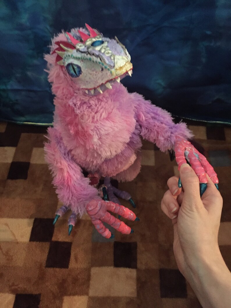 Art doll Custom Raptor stuffed plush. Made to Order | Etsy
