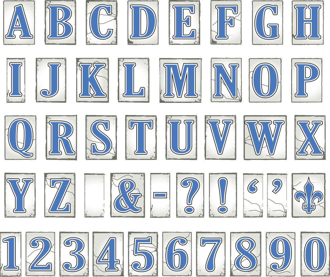 New Orleans NOLA Street Tile Letters Characters Design - Etsy