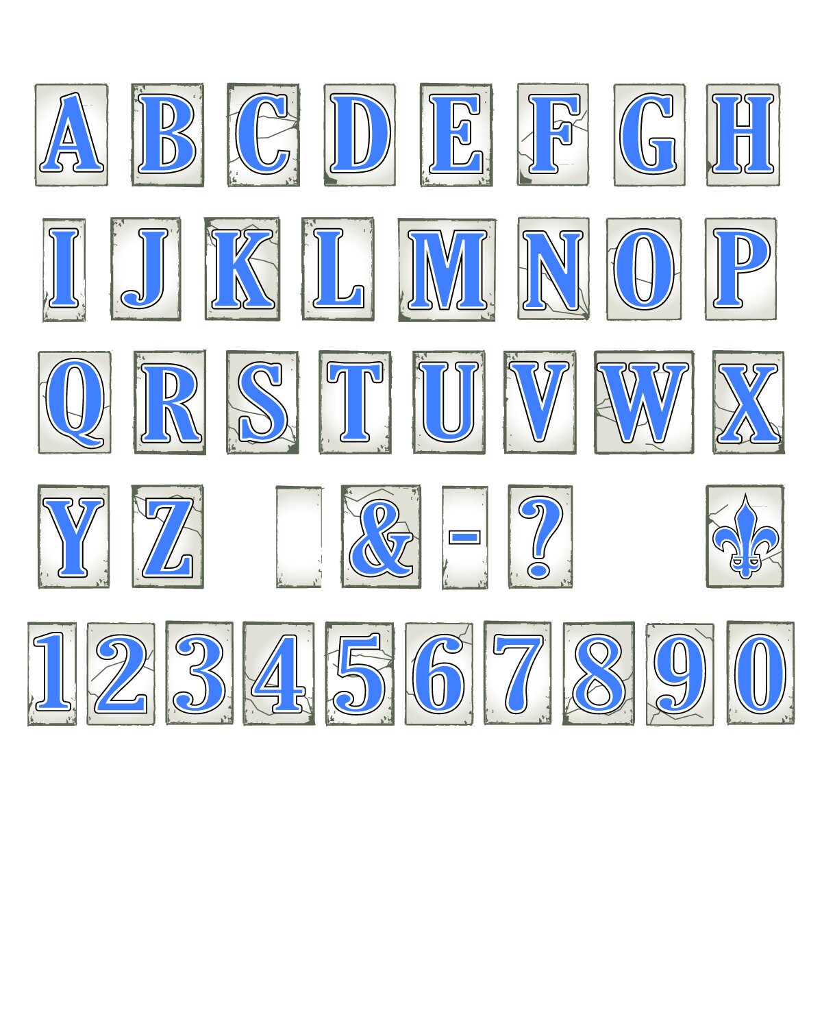 New Orleans Nola Street Tile Type Letters Design Etsy