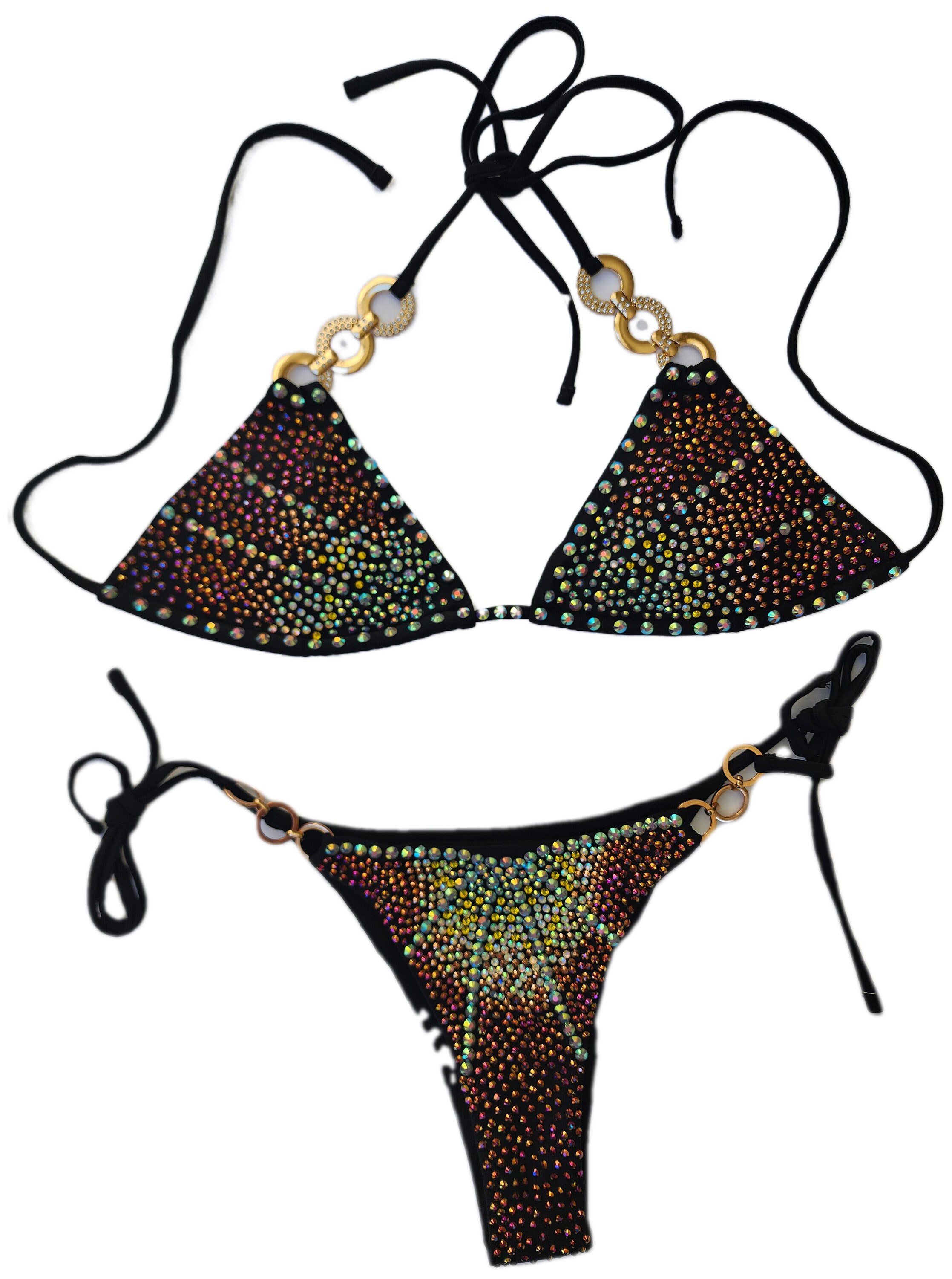 Bikini competition suits black - Etsy 日本