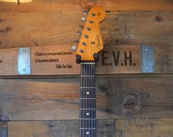 Personalized Wine Stave Guitar Holder/Wall Hanger/Wall Art/Music/Free Shipping/Guitar Rack/Bass Holder/Musician/Guitar Stand