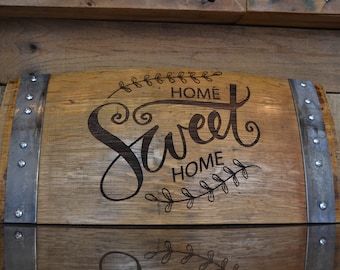 Home Sweet Home Wine Barrel Stave Sign
