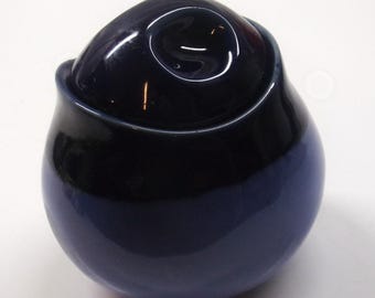 Sango 'Nova Blue' Sugar Bowl with Lid