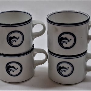 Set of 4 Dansk 'Juniper' Coffee Mugs