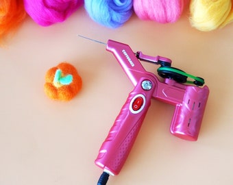 Electric Needle Felting Machine for 1 Needle, Handheld Single Needle Felting Tool for Felting Wool, Adjustable Speed