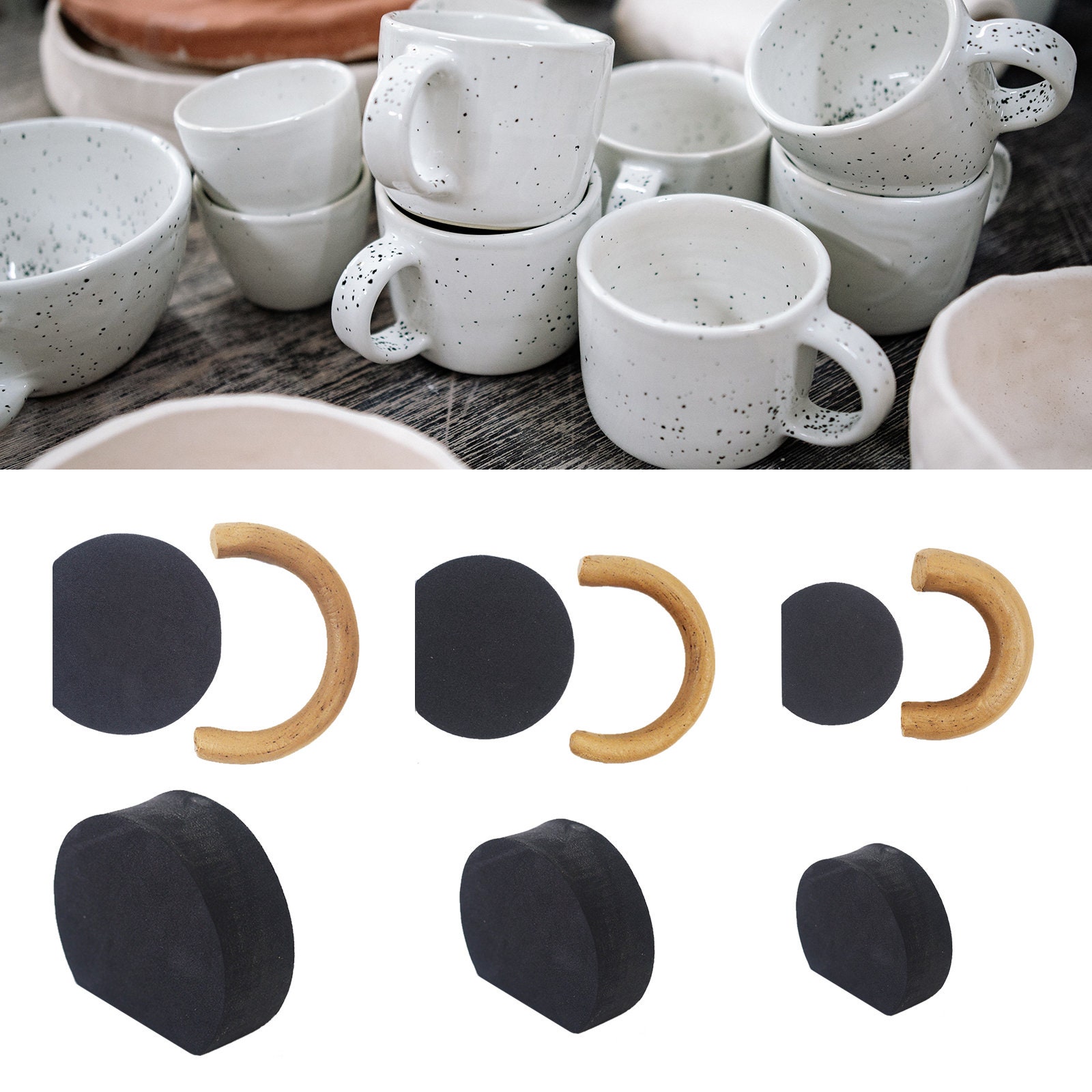Small Mug Handle Molds for Pottery Set of 12 Pottery Mug Etsy