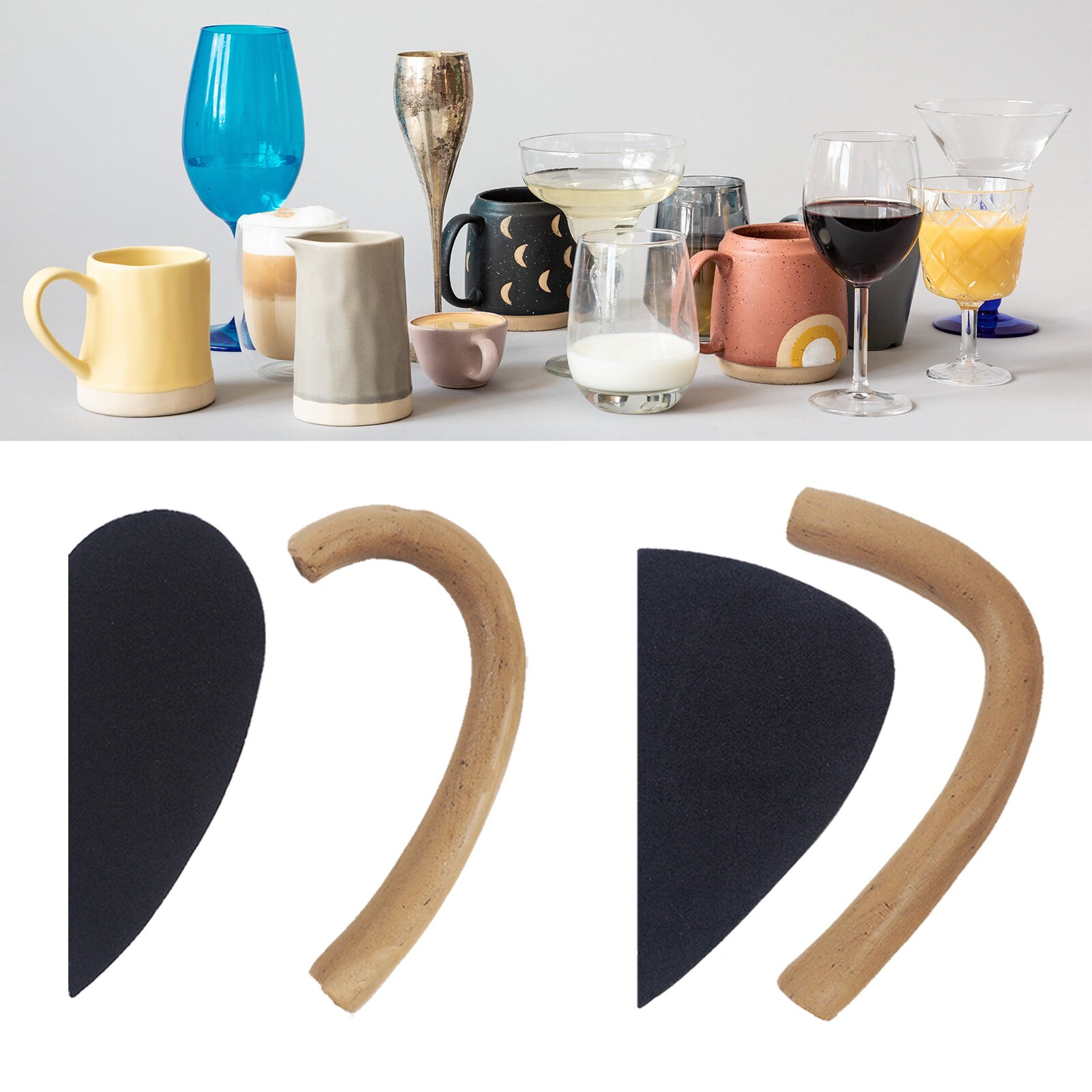 Small Mug Handle Molds for Pottery Set of 12 Pottery Mug Etsy