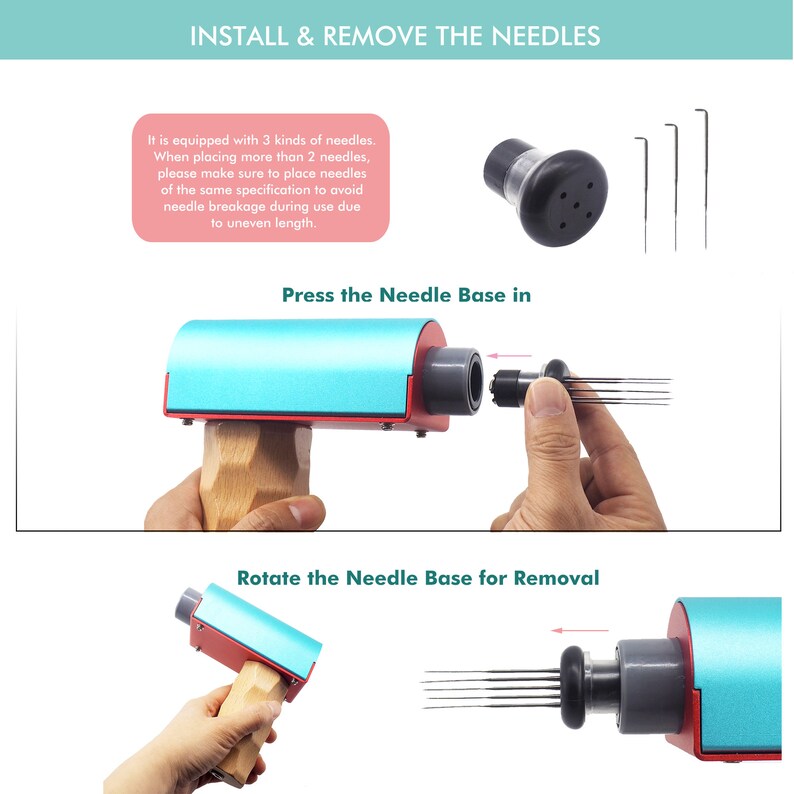 Electric Needle Felting Machine for 15 Needles Handheld Etsy UK