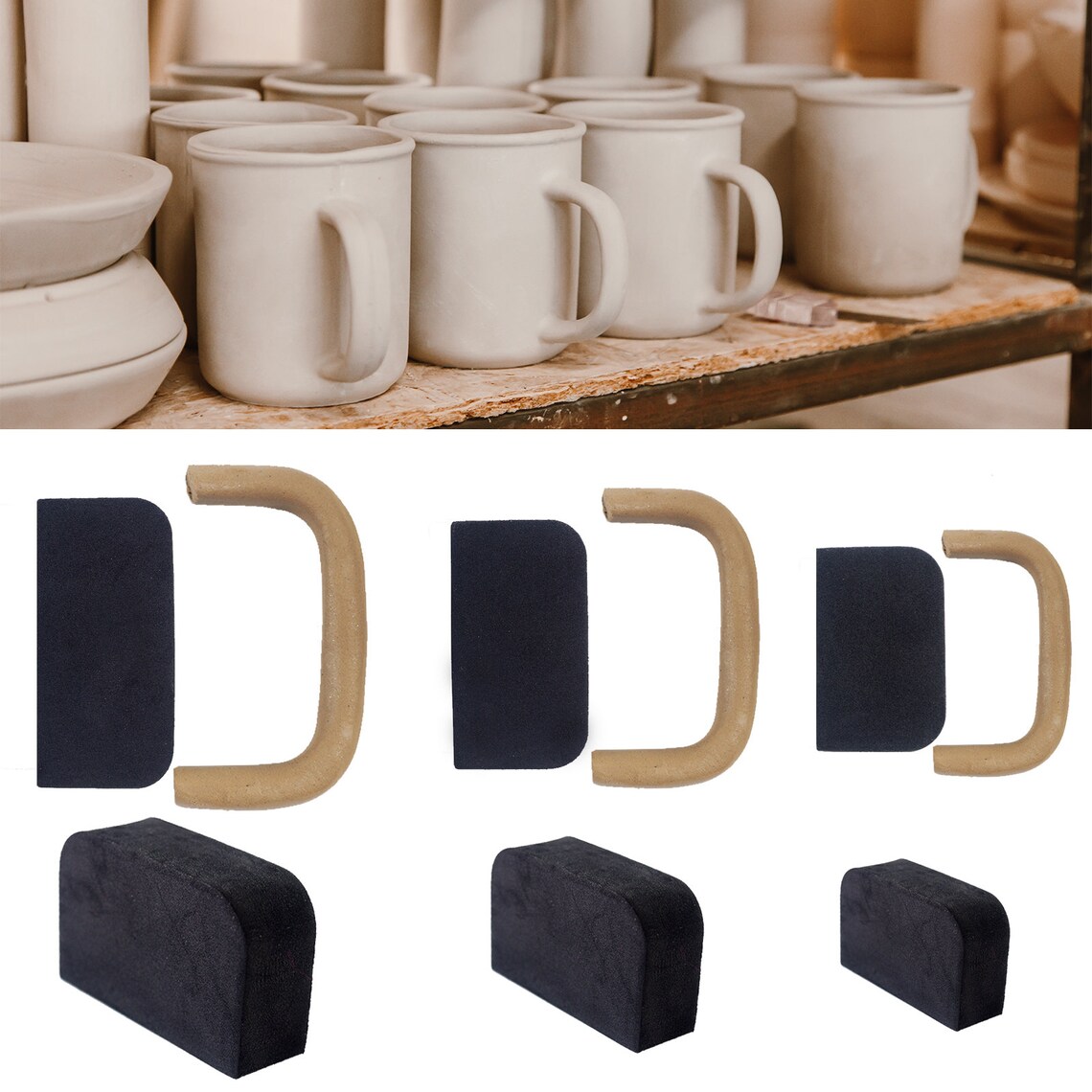 Small Mug Handle Molds for Pottery Set of 12 Pottery Mug Etsy