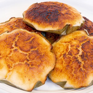 Bibingka Made With Real Rice ( 12 PIECES) 4 inches wide.