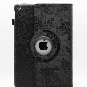 iPad Air 3:e generationen 2019 / iPad Pro 10,5" 2017-skal, druvblommig 3D-effekt, 360 graders roterande PU-läderstativ, smart skal för Apple iPad Air 3