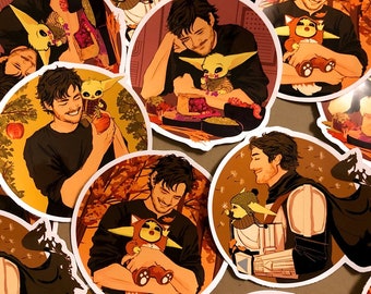 Din and Son Autumn Stickers - Weatherproof