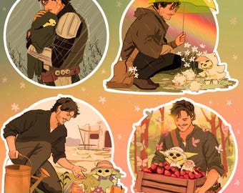 Din and Son Spring Stickers - Weatherproof