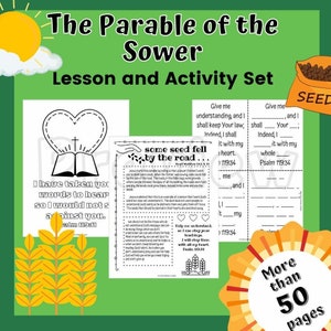 Parable of the Sower for Kids printable, Sunday School, Children's ...