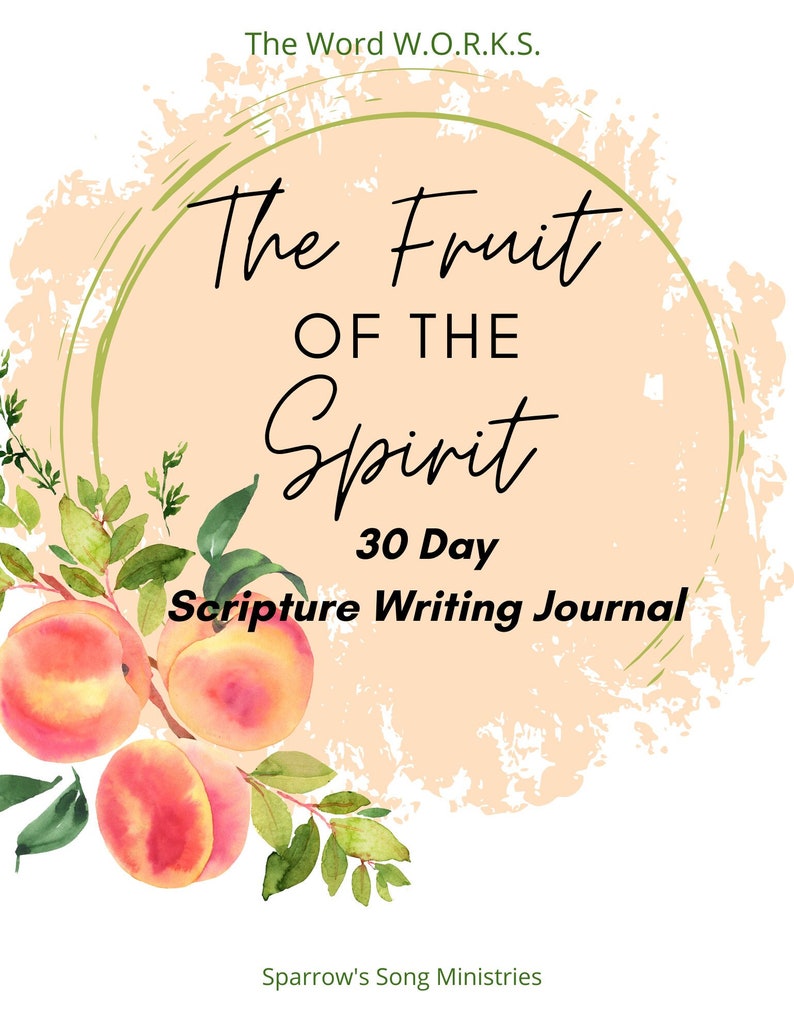 The Fruit of the Spirit 30 Day Scripture Writing Journal - Etsy