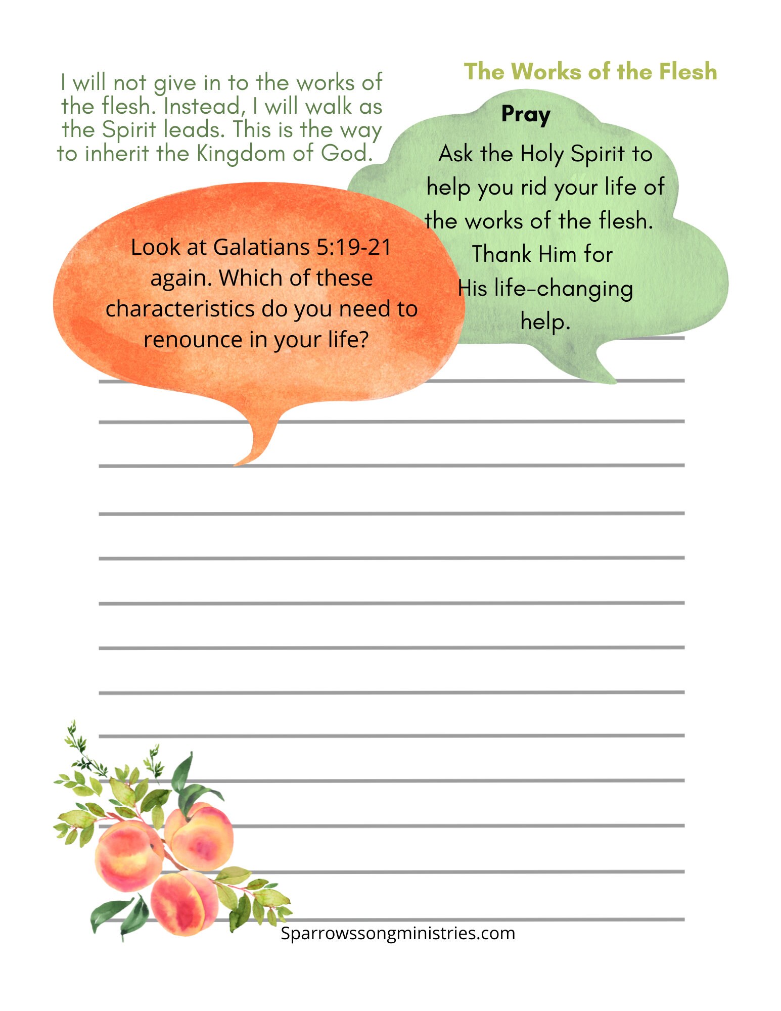 The Fruit of the Spirit 30 Day Scripture Writing Journal - Etsy
