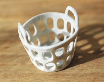 Le Panier / Mini panier en porcelaine