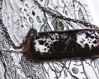 Space Tide / Porcelain Pendant