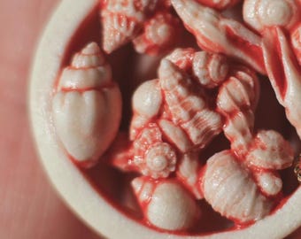 Mon sang, c'est l'océan / Collier coquillage en porcelaine