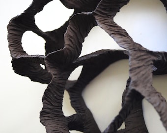 Black Nest / Ceramic Wall Sculpture