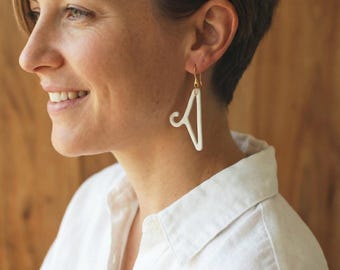 Nothing to wear / Porcelain Statement Earrings