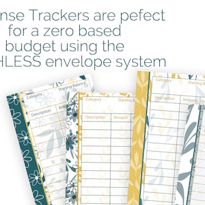 Printable Expense Tracker - Cashless Envelope System - Spending ...