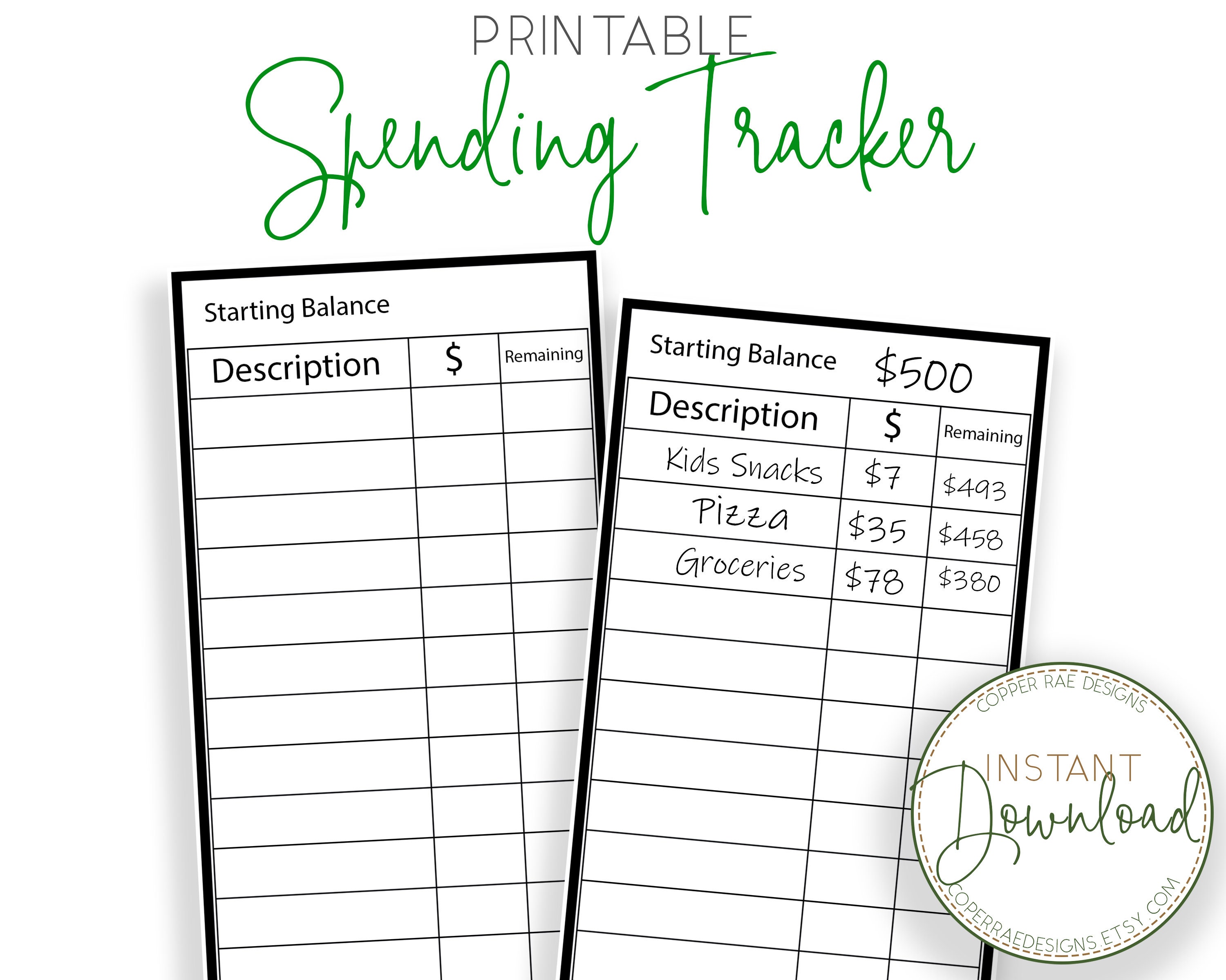 Cash Envelopes Tracker Budget Envelopes Tracker Budgeting Etsy