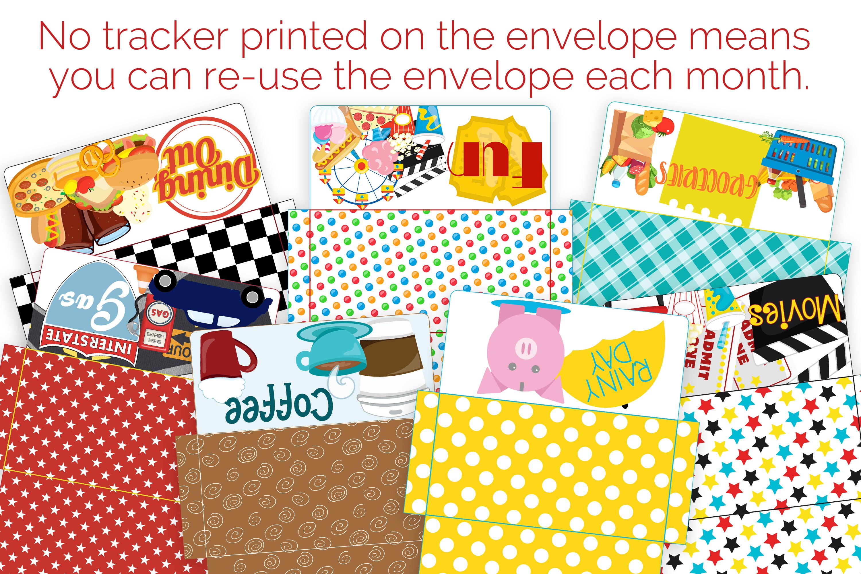 Printable Sinking Fund Envelopes, Cash Envelope System, Monthly Budget ...