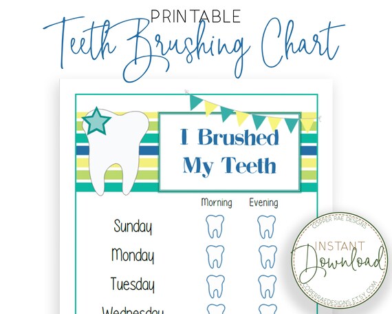 teeth brushing chart