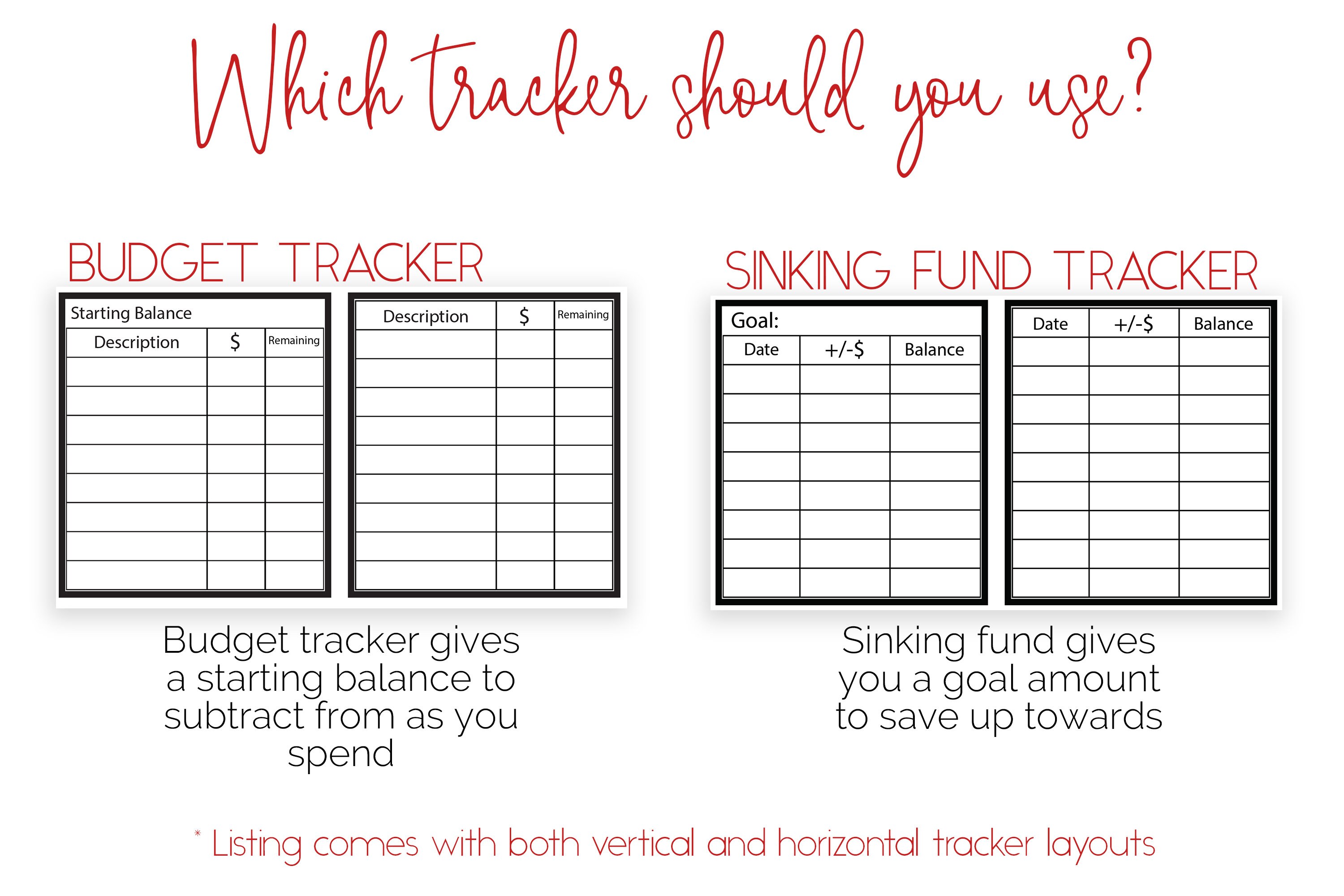Printable Sinking Fund Envelopes, Cash Envelope System, Monthly Budget ...