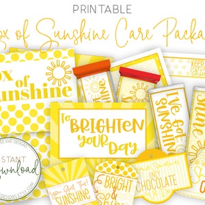 Box of Sunshine - Quarantine Gift - Sunshine Care Package - Encouragement Gift - Hello Sunshine - Thinking of You Gift