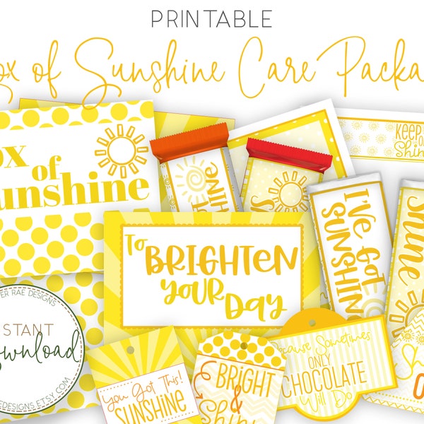 Box of Sunshine - Quarantine Gift - Sunshine Care Package - Encouragement Gift - Hello Sunshine - Thinking of You Gift