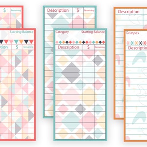Printable Expense Tracker - Cashless Envelope System - Budget Printable ...